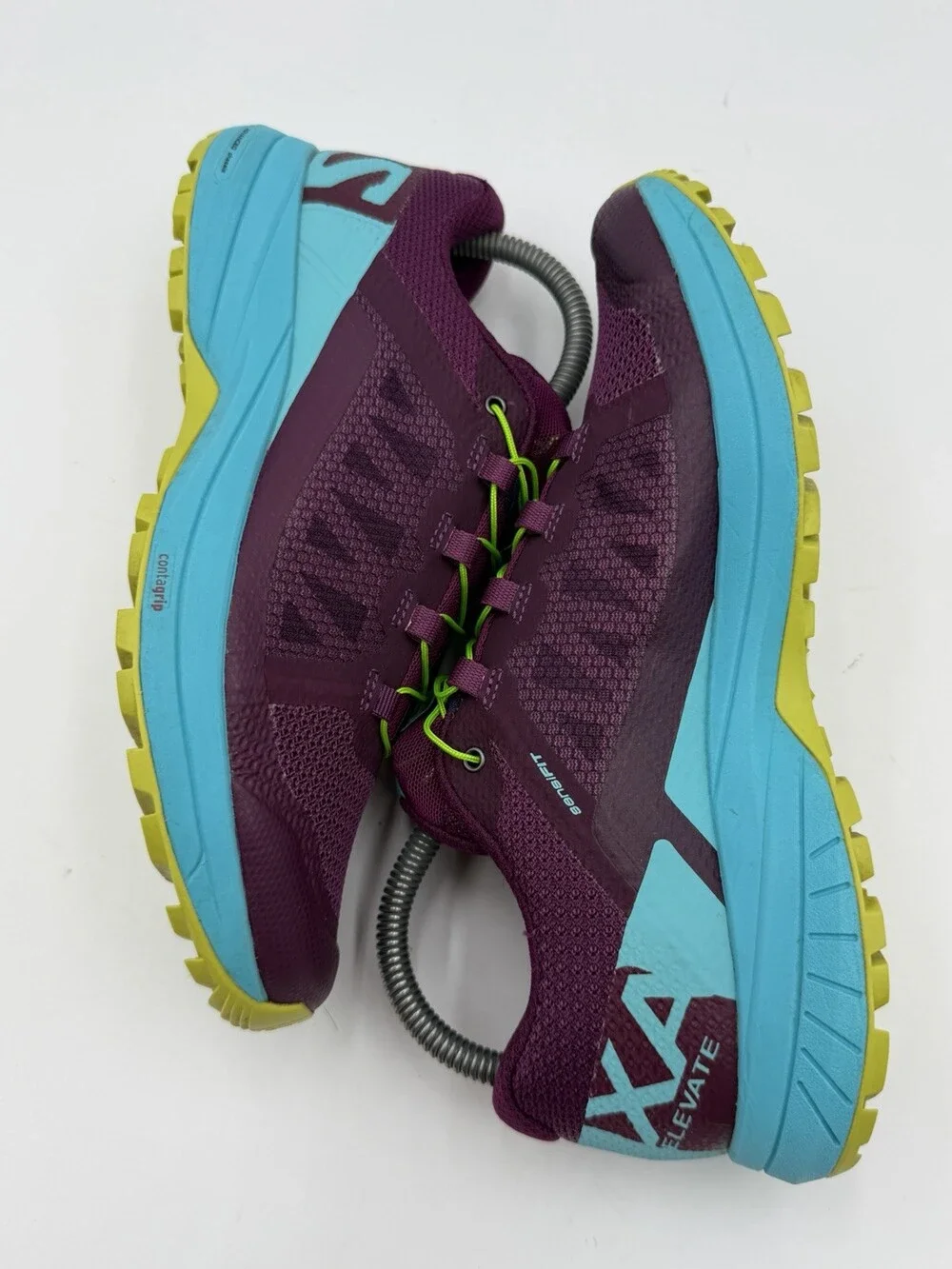 Salomon XA Elevate Women’s Size 7.5 Treck Shoes Low Top Purple Hiking Shoes